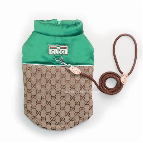 black gucci dog carrier|designer dog coats gucci.